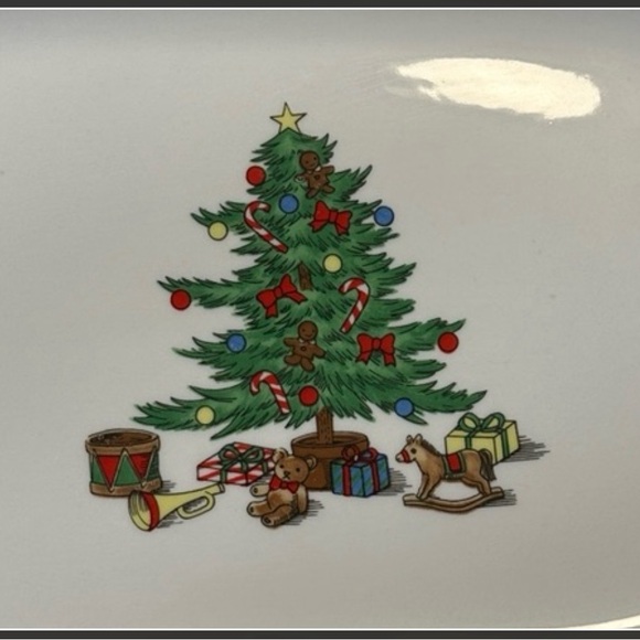 Holiday Hostess Christmas Serving Platter, Vtg - Picture 2 of 3